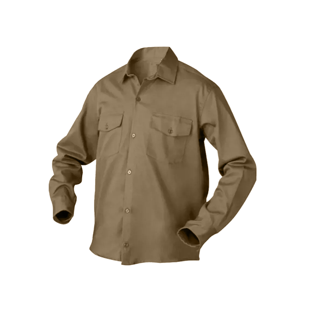 CAMISA DE TRABAJO MEGAMAQ BEIGE TALLE 54