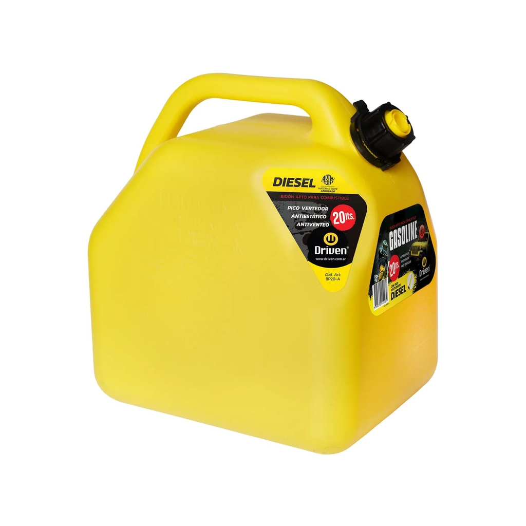 BIDON PROFESIONAL 20 LTS AMARILLO BP20-A