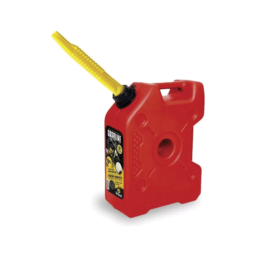 [70005442] BIDON EXTRA CHATO ROJO 8 LTS BE08-R