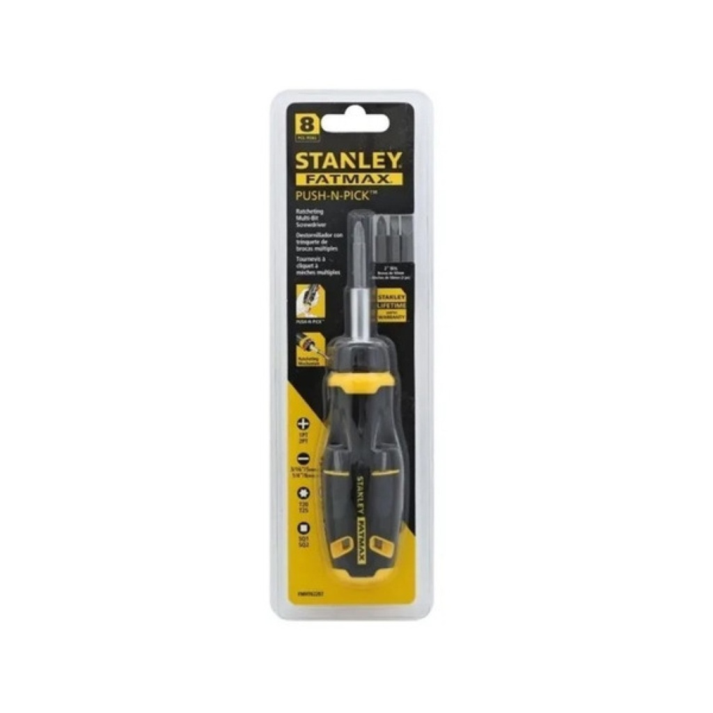 SET STANLEY DESTORNILLADOR CRIQUE PUNTAS ACERO