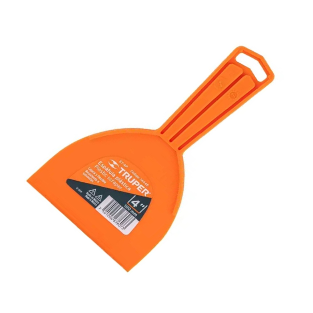 ESPATULA DE PLASTICO FLEXIBLE TRUPER 10 CM (4") - 14445