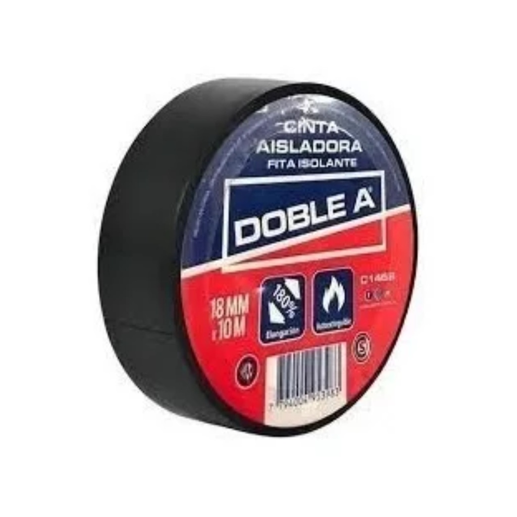 CINTA AISLADORA DOBLE A 18X10 NEGRO