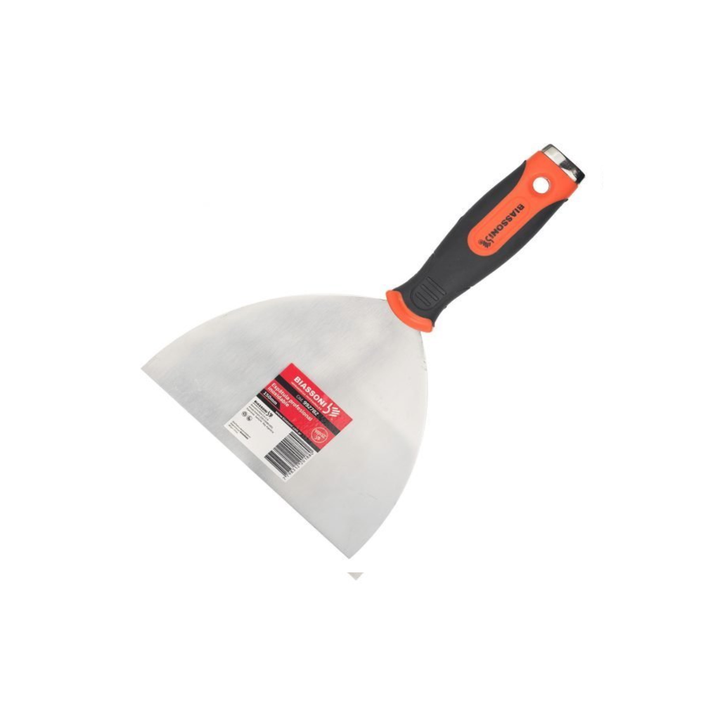 ESPÁTULA PROFESIONAL INOX BIASSONI M/PLASTICO BICOMP. ERGO 120 MM - 992781