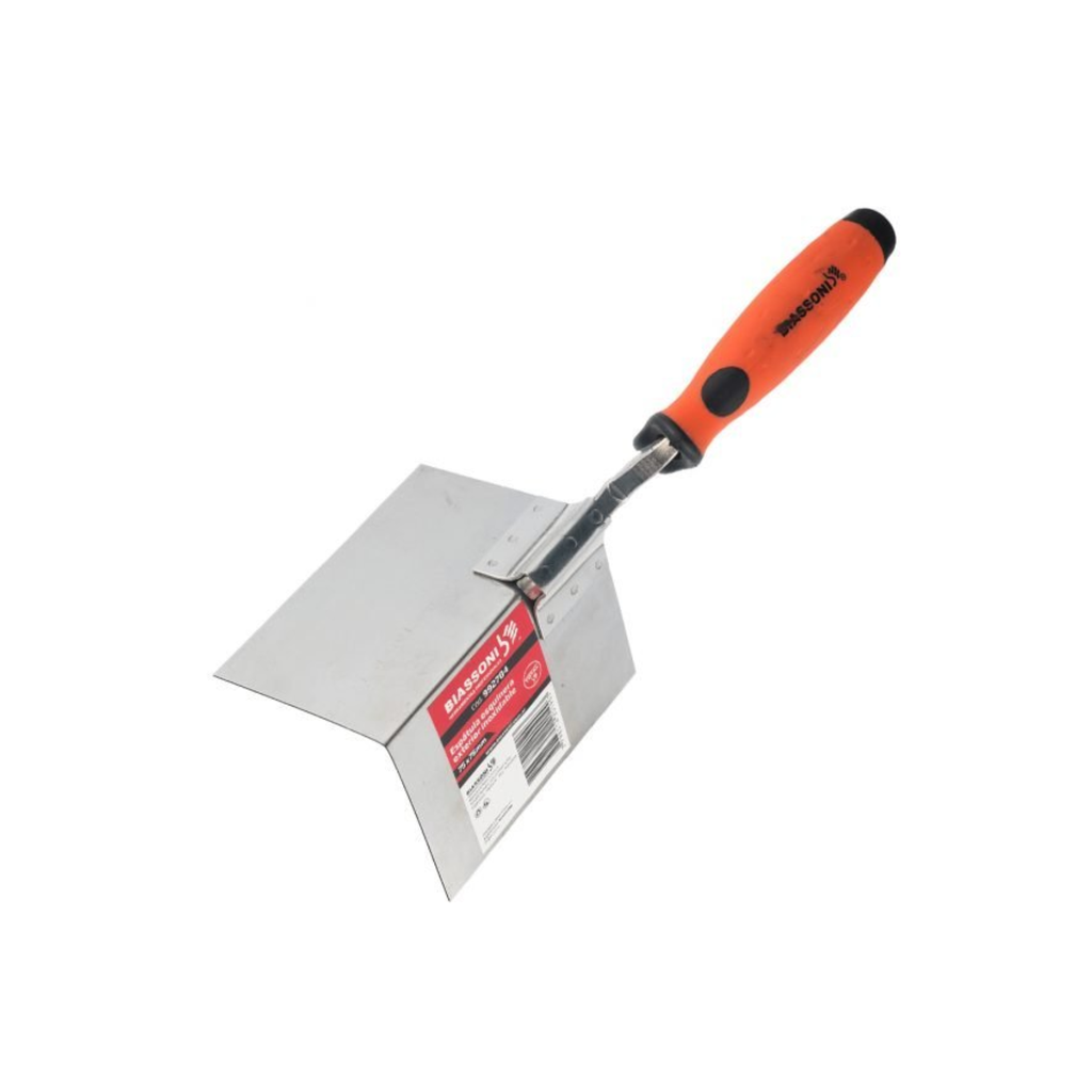 ESPATULA ESQUINERA BIASSONI EXTERIOR INOX 75 X 75 MM - 992784