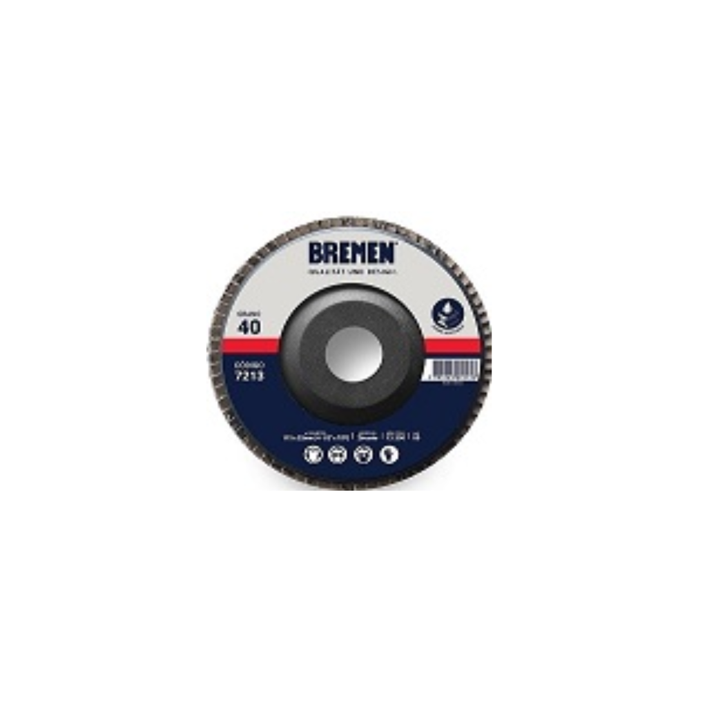 DISCO FLAP OX. ALUM. 4,5" GR. 40  BREMEN -  BR7209