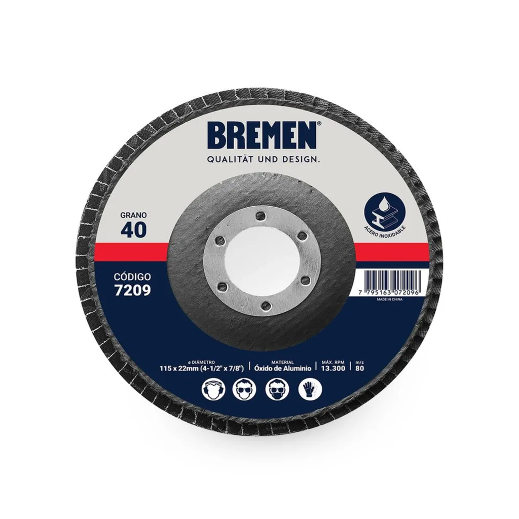 DISCO FLAP OX. ALUM. 4,5" GR.120  BREMEN - BR7212