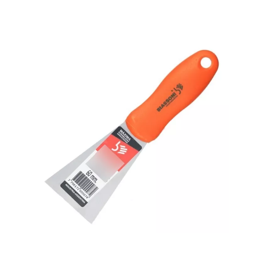 ESPATULA PINTOR LAMINADA BIASSONI CABO PLASTICO 50MM - 992722