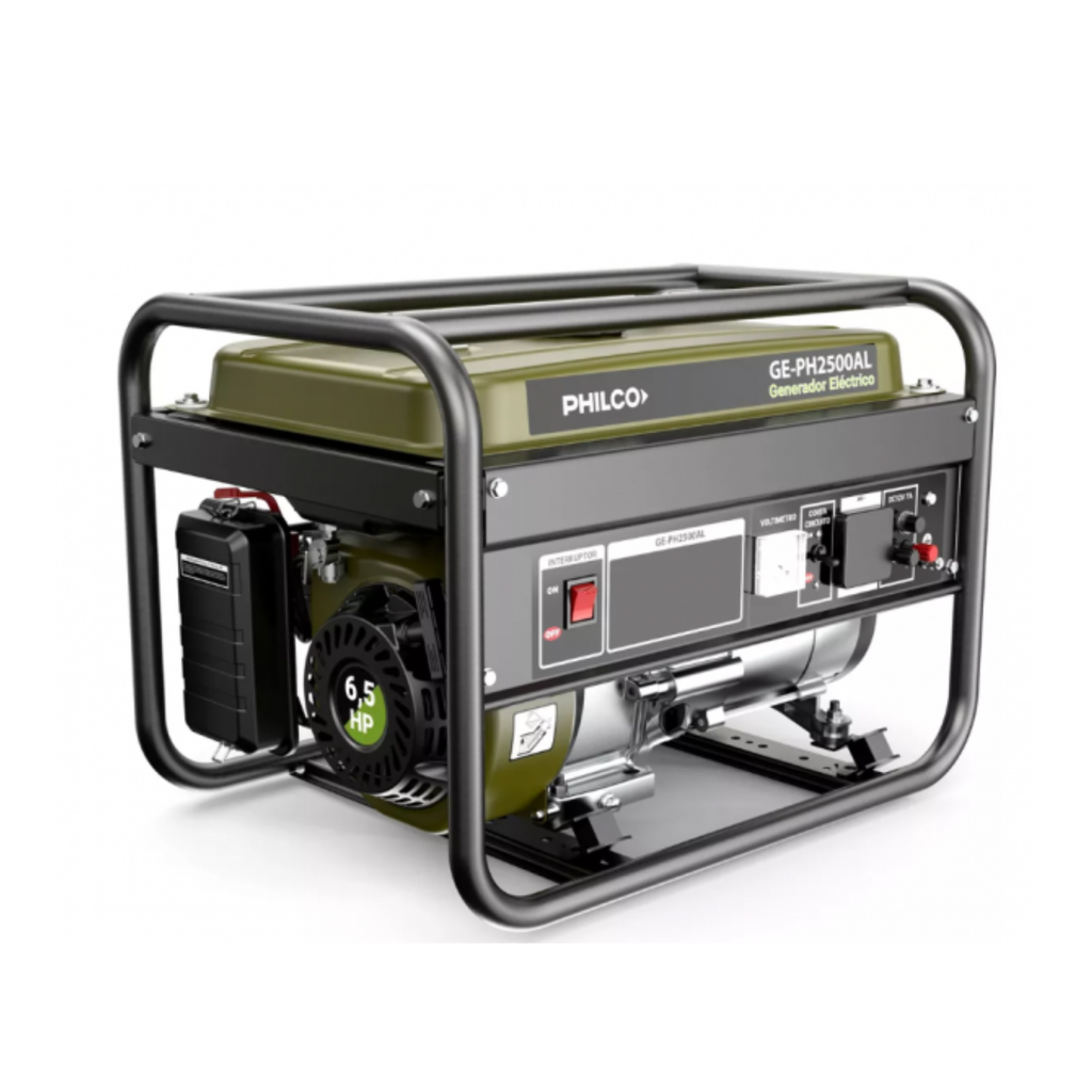 GENERADOR A NAFTA PHILCO 6.5HP 2.5KVA GEPH2500ALP - PCO09250