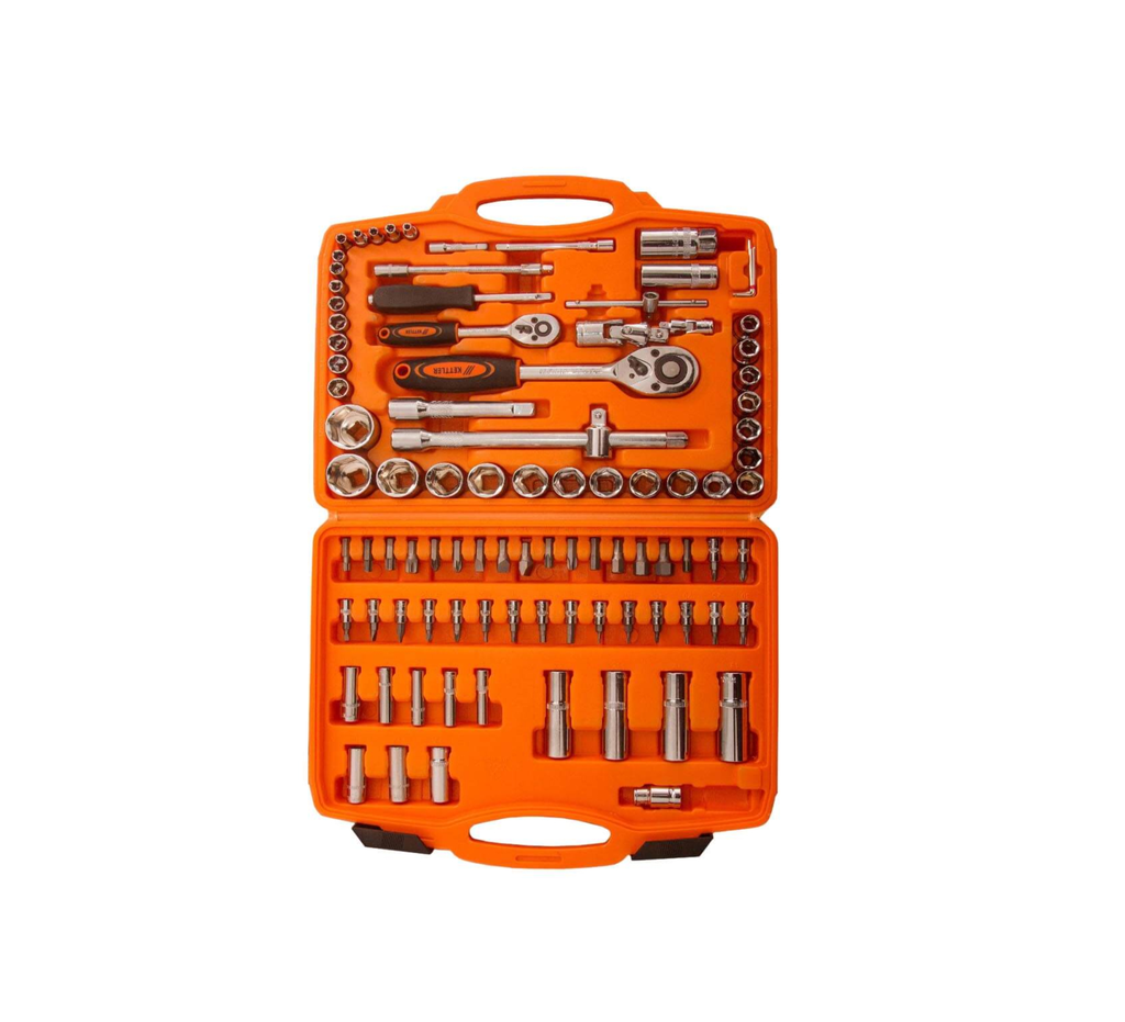 JUEGO DE TUBOS CROMO VANADIO ENCASTRE DE 1/4" Y 1/2" 94PZ - EVOL1236