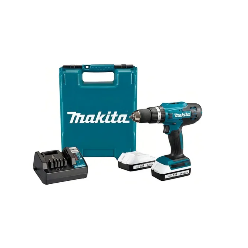 TALADRO PERCUTOR MAKITA 18V C/2 BATERIAS Y CARGADOR - HP488DWE