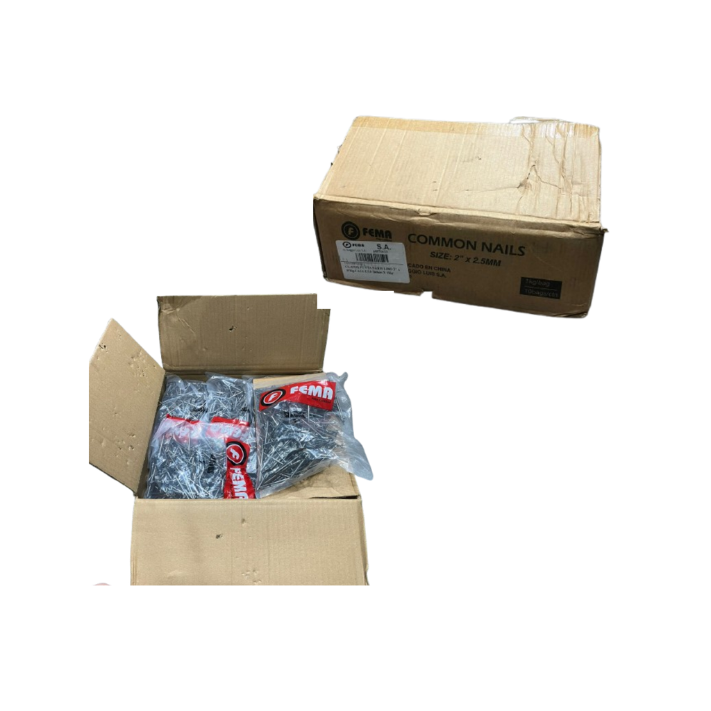 CLAVOS 2" PUNTA PARIS BOLSA x1KG FEMA - 69570133