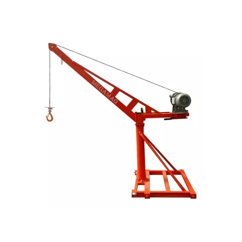 ALQUILER PLUMA 500KG (iori) C/TRIPODE. MONOF. PARA ELEVACION DE MATERIALES