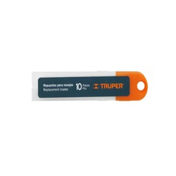 [2303081025521685] HOJA REPUESTO CUTTER TRUPER 18MM 10 UNIDADES 16965