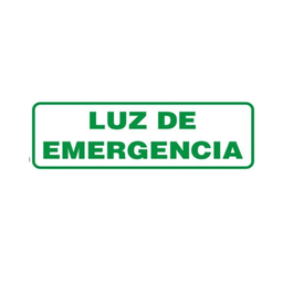 [2204071105098465] CARTEL DE SEÑALIZACION 14*41 "LUZ DE EMERGENCIA"