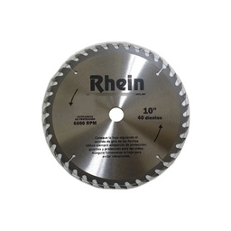 [2204071105579603] HOJA DE SIERRA RHEIN 10" WIDIA 40DTS - RHES1040