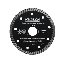 [70004781] DISCO DIAMANTADO TURBO FINO 4 1/2'' KUALOX - 115 X 22.23MM - KX-DY008